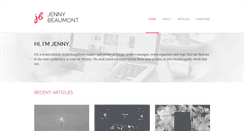 Desktop Screenshot of jennybeaumont.com