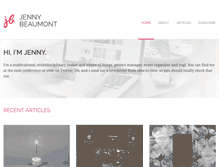 Tablet Screenshot of jennybeaumont.com